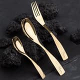 SUPREME GOLDEN 60 Gram Premium Cutlery Set Qareenay Manzil® branded thumbnail 3